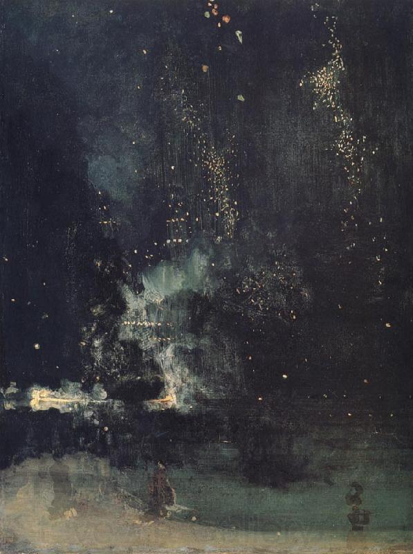 James Abbott McNeil Whistler Nocturne in Black and Gold,The Falling Rocket